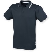 Men's Coolplus® Tipped Polo Shirt Navy / White XL