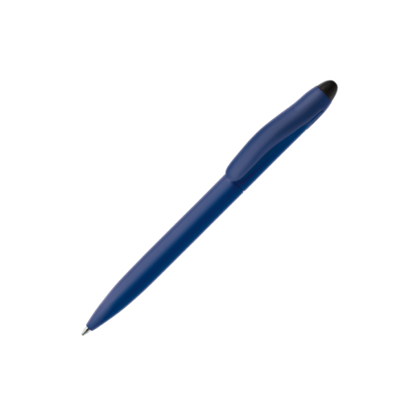 Balpen Touchy stylus hardcolour - Donker Blauw / Zwart