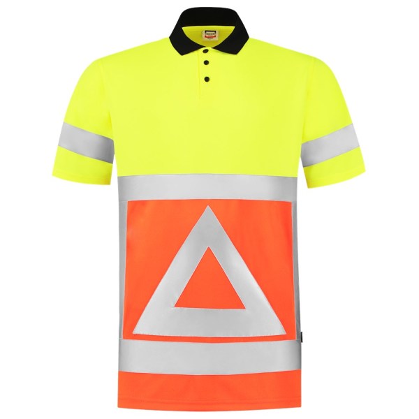 Poloshirt Verkeersregelaar 203011 Fluor Orange-Yellow XS