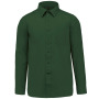 Overhemd in onderhoudsvriendelijk polykatoen-popeline heren Forest Green 5XL