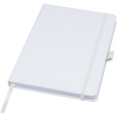 Honua A5 notitieboek van gerecycled papier met gerecyclede PET cover - Wit