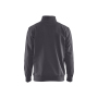 Sweatshirt bi-colour met halve rits Sweatshirt bi-colour met halve rits