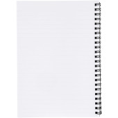 Desk-Mate® A5 notitieboek met synthetische omslag - Wit/Zwart