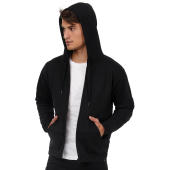 ID.205 50/50 Hooded Full Zip Sweat Unisex - Black - XS