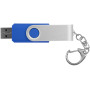 Rotate USB met sleutelhanger - Midden blauw - 1GB