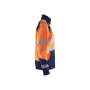 Sweatshirt met halve rits High Vis