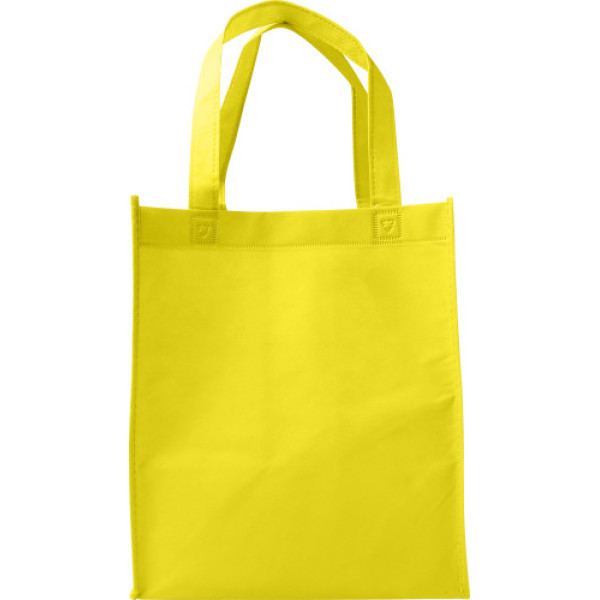Nonwoven (80 gr/m²) shopping bag. Kira yellow