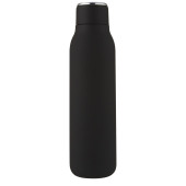 Marka 600 ml koperen vacuüm geïsoleerde fles met metalen lus - Zwart