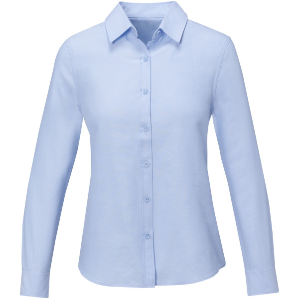 Pollux dames blouse met lange mouwen - Lichtblauw - XS