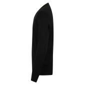 Acrylic V Neck Sweater, Black, L, Henbury
