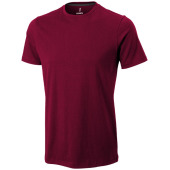 Nanaimo heren t-shirt met korte mouwen - Bordeaux rood - 3XL