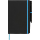 Noir Edge medium notitieboek - Zwart/Blauw