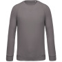 Herensweater BIO ronde hals raglanmouwen Storm Grey S