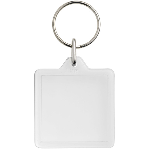 Vial U1 square keychain - Transparent clear