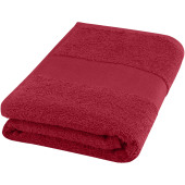 Charlotte 450 g/m² håndklæde i bomuld 50x100 cm - Rød
