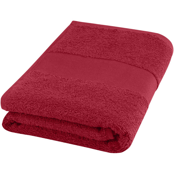 Charlotte 450 g/m² cotton bath towel 50x100 cm - Red
