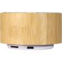 Cosmos bamboe Bluetooth® speaker - Naturel/Wit