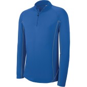 Sportshirt met lange mouwen ¼ rits voor heren Sporty Royal Blue XS