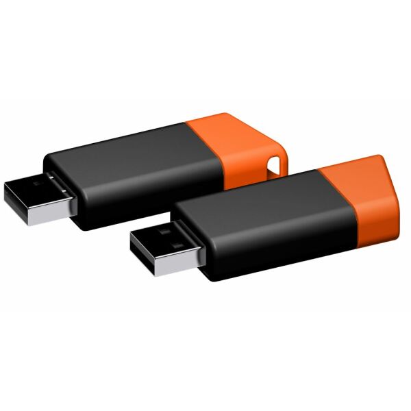 USB stick Flow 2.0 oranje-zwart 512MB