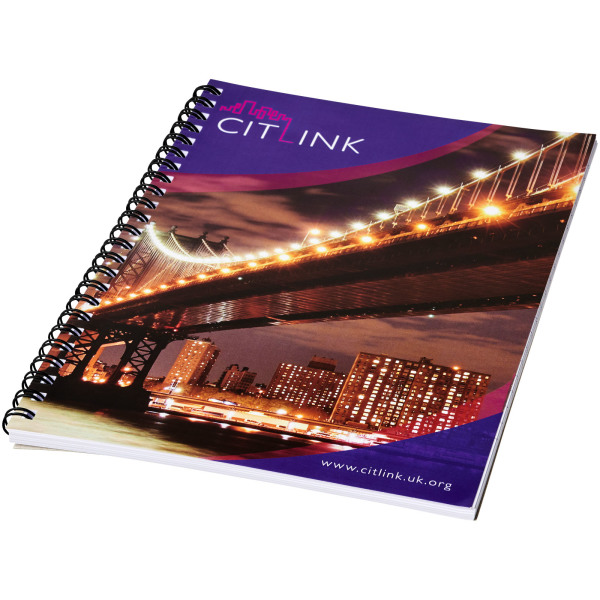 Desk-Mate® A4 spiraal notitieboek - Wit/Zwart - 80 pages