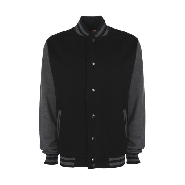 Varsity Jacket - Black/Charcoal