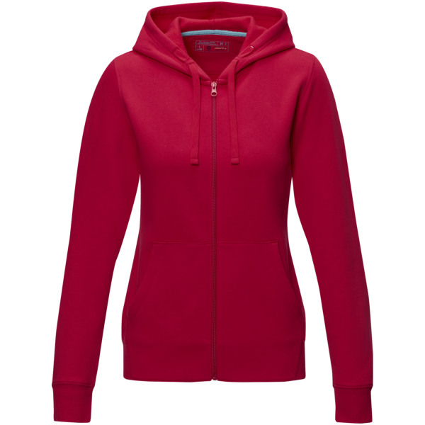 Ruby women’s GOTS organic GRS recycled full zip hoodie - Red - XS