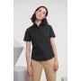Ladies Short Sleeve Easy Care Oxford Shirt Bright Navy 3XL