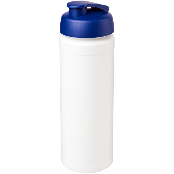 Baseline® Plus grip 750 ml flip lid sport bottle - White/Blue