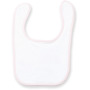 Baby Bib White / Pale Pink One Size