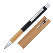 Pen van aluminium met bamboe