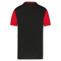 Volwassen tweekleurige jersey met korte mouwen Black / Sporty Red L