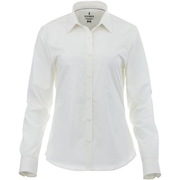 Hamell long sleeve women's stretch shirt - White - XS
