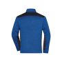 Men's Knitted Workwear Fleece Half-Zip - STRONG - - royal-melange/navy - 5XL