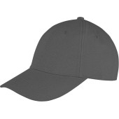 Memphis Brushed Cotton Low Profile Cap Charcoal Grey One Size