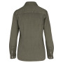 Afgewassen damesblouse Twill Washed Pale Khaki XS