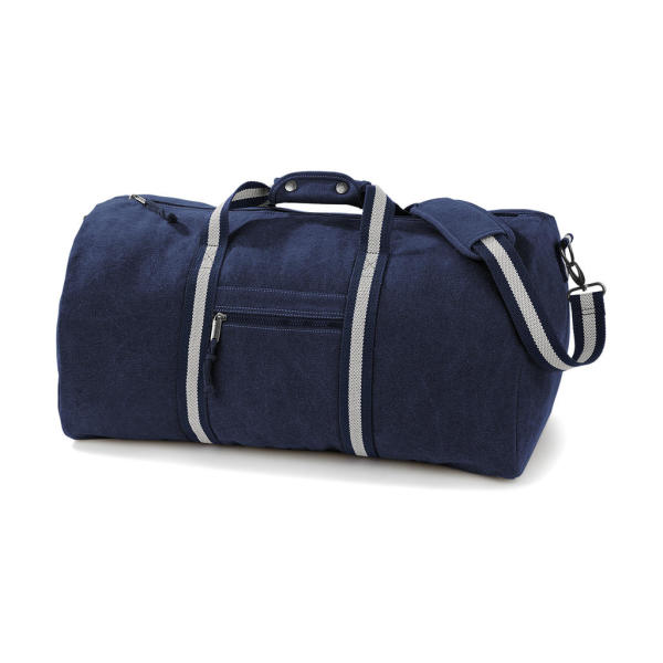 Vintage Canvas Holdall - Vintage Oxford Navy - One Size