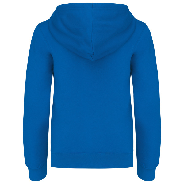 Kinder hooded sweater met gecontrasteerde capuchon Light Royal Blue / White 6/8 jaar