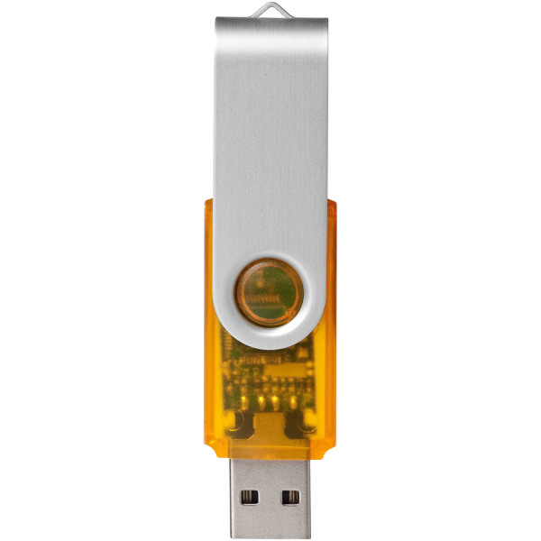 Rotate-translucent USB 4GB - Oranje