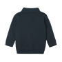 Baby Quarter Zip Sweat - Heather Grey Melange - 6-12