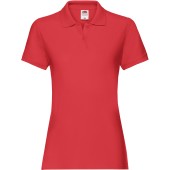 Damespolo Premium Red S