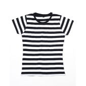 Women's Stripy T - Black/White - XL