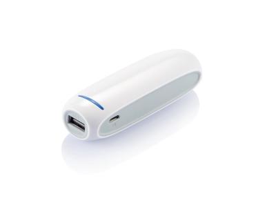 2.600 mAh powerbank, wit 2.600 mAh powerbank, wit