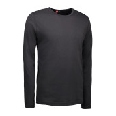 Interlock T-shirt | long-sleeved - Charcoal, 3XL