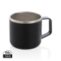 Stainless steel camp mug, black