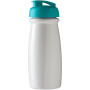 H2O Active® Pulse 600 ml sportfles met flipcapdeksel - Wit/Aqua