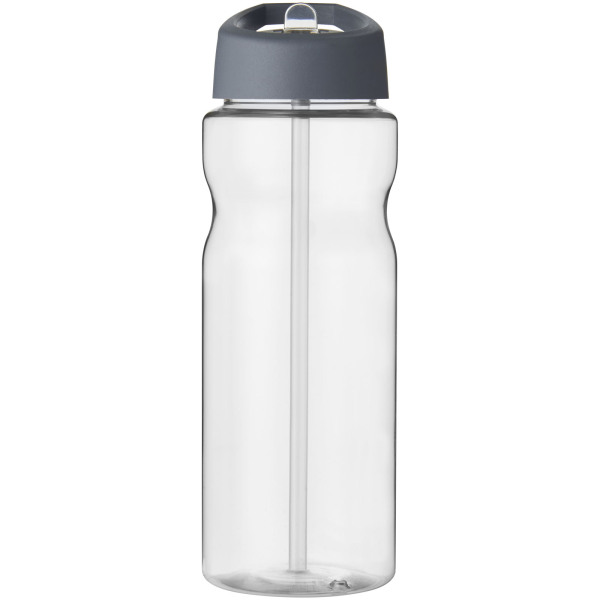 H2O Active® Base 650 ml spout lid sport bottle - Transparent/Storm grey
