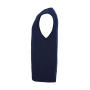 Adults' V-Neck Sleeveless Knitted Pullover - Black - 4XL