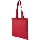 Carolina 100 g/m² cotton tote bag 7L - Red