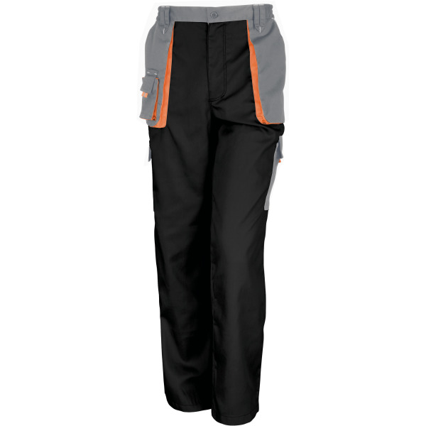 Work-guard Lite Trouser Black / Grey / Orange 34 UK