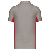 Flag - Tweekleurige Polo Light Grey / Red S